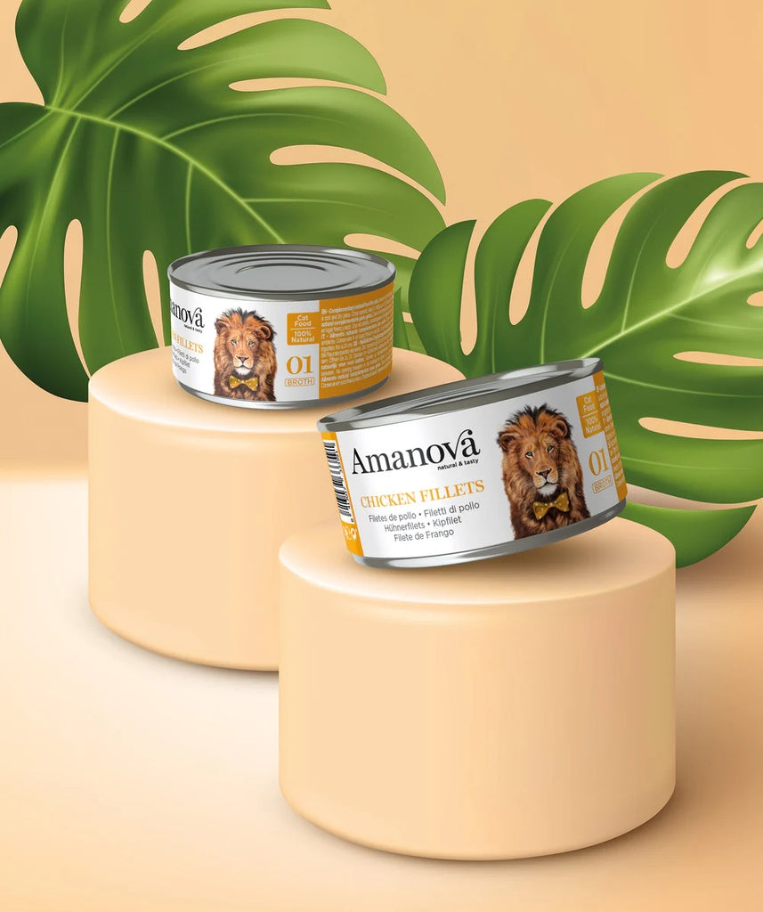 Amanova Cat Adult Kanafile liemessä 70g purkki