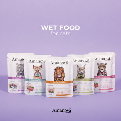 Amanova Cat Adult Lohi & kalkkuna 85g