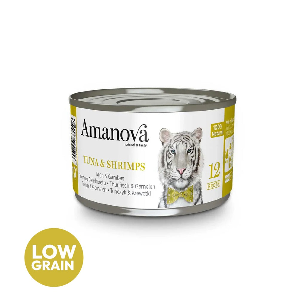Amanova Cat Adult Tonnikala & Katkarapu liemessä 70g purkki