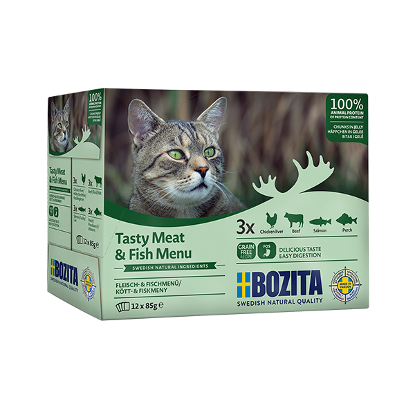 Bozita Feline Meat & Fish In Jelly 12x85g