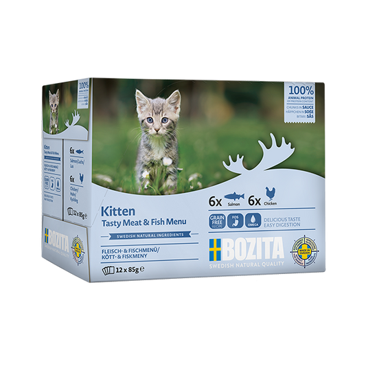 Bozita Feline Kitten Meat&Fish In Sauce 12x85g
