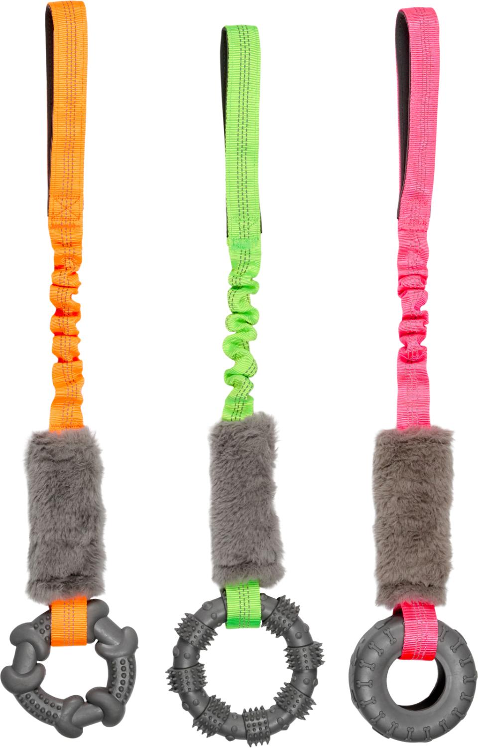 Companion bungee tug toy with TPR ring, 53cm
