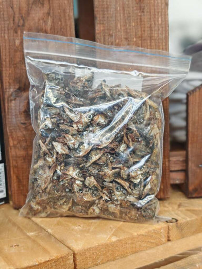 Kotimaiset kuivatut muikun päät, 100g