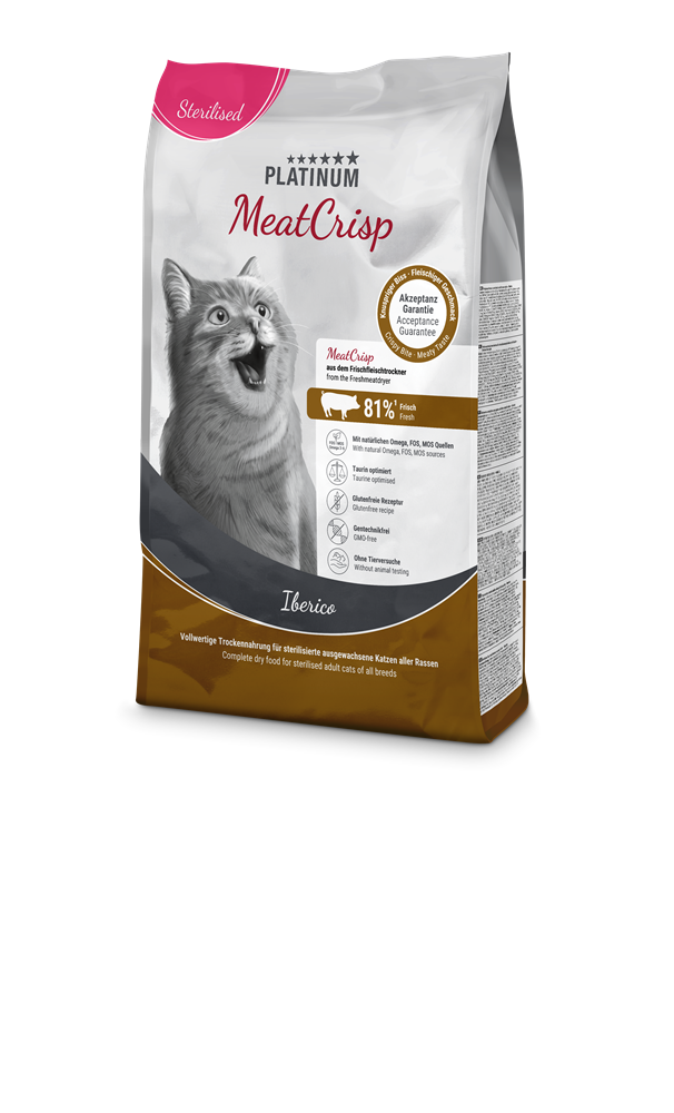 Platinum MeatCrisp Cat Sterilised Iberico 1,5kg