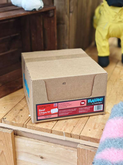 RAUH Aito Suomalainen Lastu (Beef Chips M) - LAATIKKO 40kpl