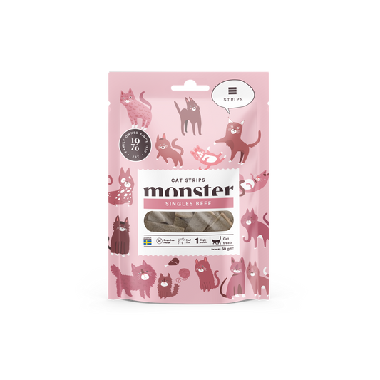 Monster Cat Strips Beef 50g