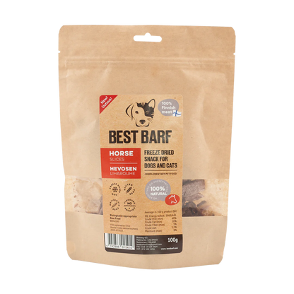 Best Barf Pakastekuivattu Hevosen lihakuutio, 100g
