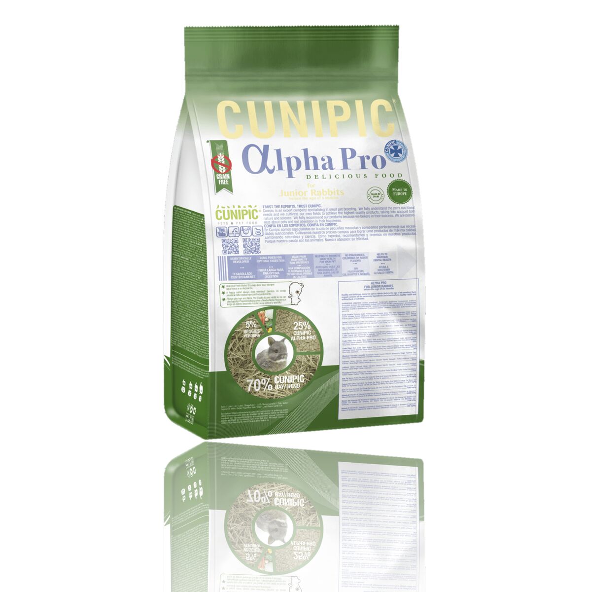 Cunipic Alpha Pro Junior kaninruoka, 500g