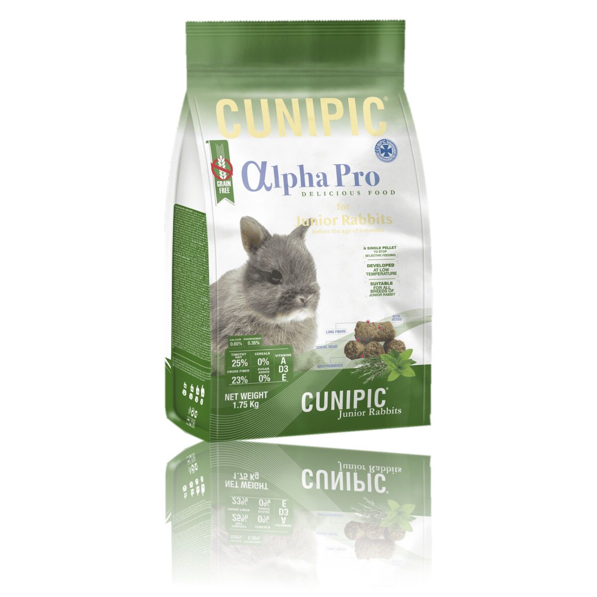 Cunipic Alpha Pro Junior kaninruoka, 500g