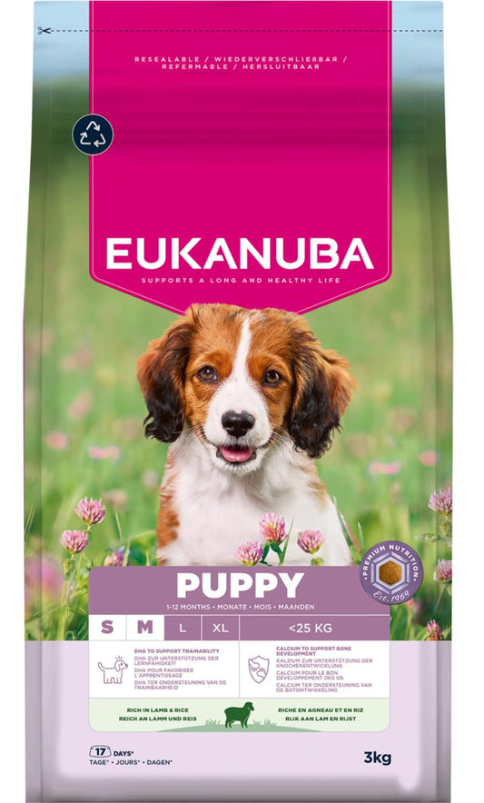 Eukanuba Puppy S/M Breed Lamb&Rice