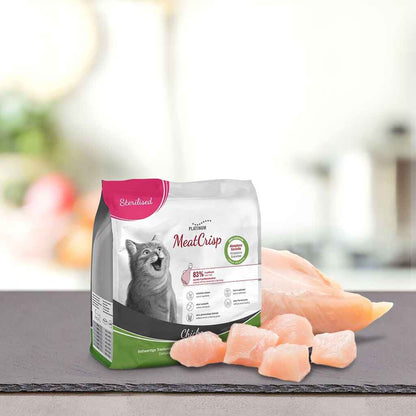 Platinum MeatCrisp Cat - Sterilised chicken, 400g - 1,5kg