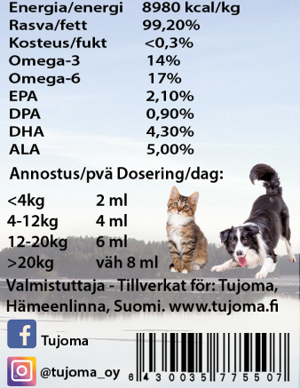 Tujoma Luxus Kirjolohiöljy 500ml